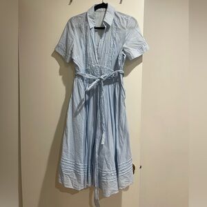 Calvin Klein Blue Cotton Dress